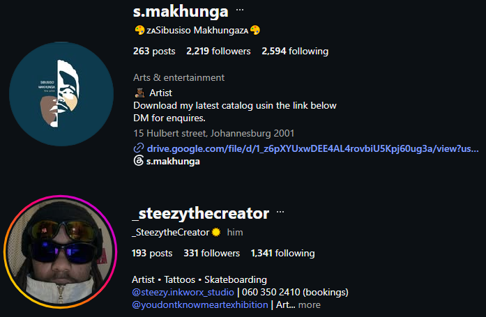Steezy and Sibusiso Artist